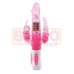 Vibrador Rotador Triple Estimulacion Pretty Bunny