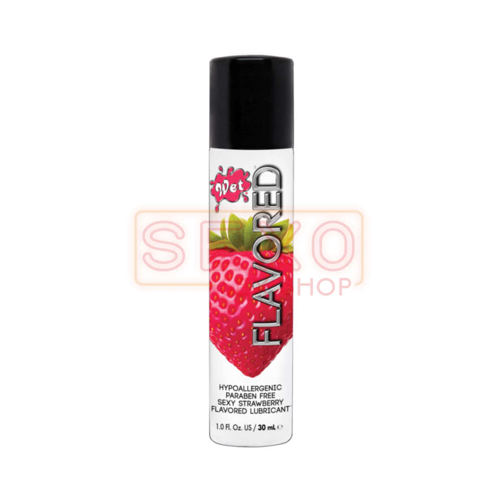 Lubricante Wet Flavored Sabor Frutilla