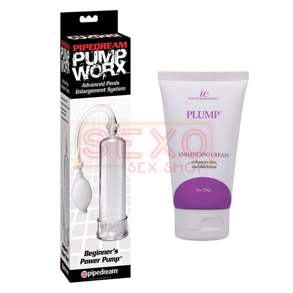 Bomba de Vacio Pump Worx +Crema Potenciadora Plump