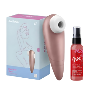 Succionador ONE Satisfyer  + Lubricante Vasodilatador Efecto Calor