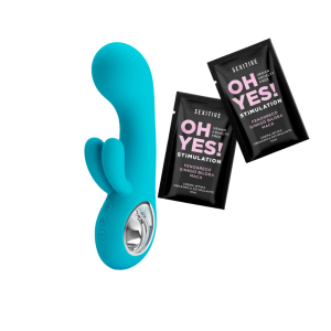 Vibrador Rabbits Chris  + 2 Sachet Oh Yes! Stimulation Crema Orgásmica
